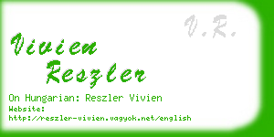 vivien reszler business card